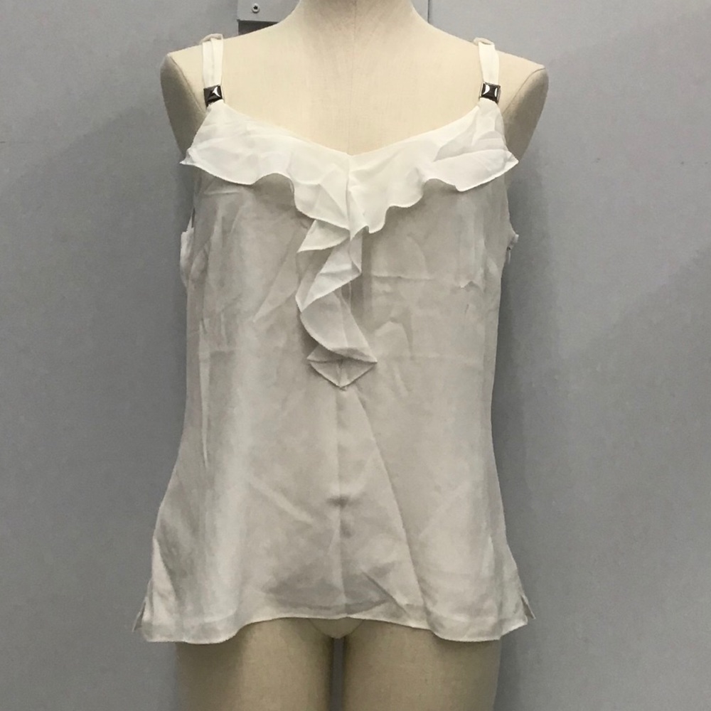 White House Black Market white tank blouse SIZE M
